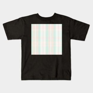 Pastel Aesthetic  Aillith 1 Hand Drawn Textured Plaid Pattern Kids T-Shirt